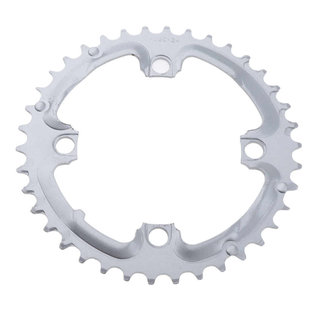 Cycling 38T Chainring Narrow Wide Chain  With 4 Bolts For BMX Bike 104mm Silver