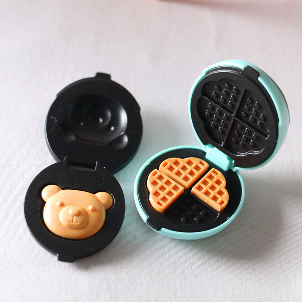 Miniature Electric Baking Pan Bread Maker for 1/6 1/12 Doll House Playset