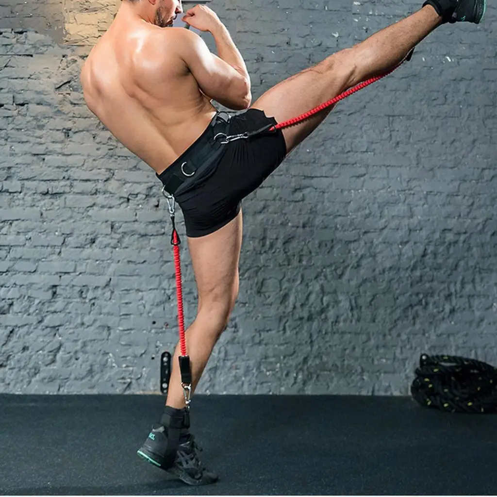 Vertical Jump Trainer Leg Resistance Bands -Muscle Workout - for Basketball Football Taekwondo Yoga