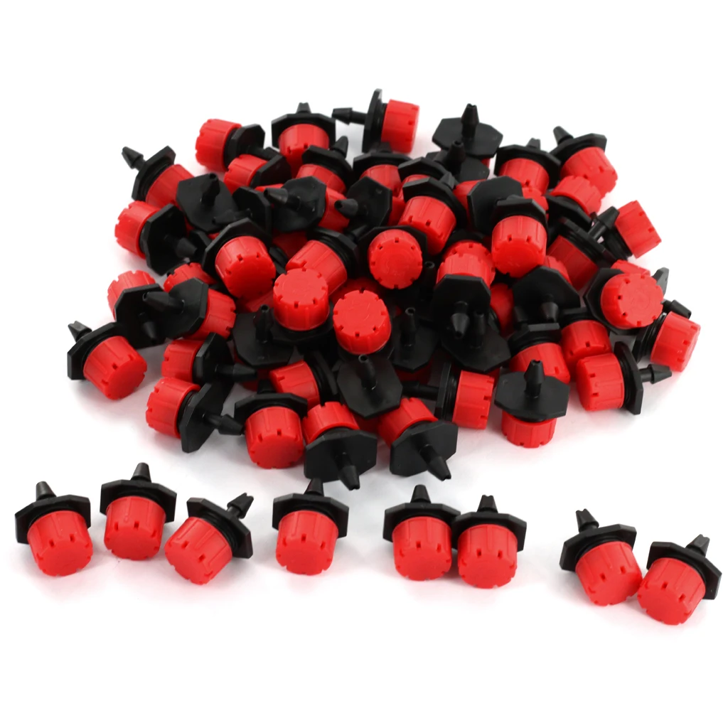 100pcs Adjustable Micro Irrigation Drippers Sprinklers Emitter Drip System