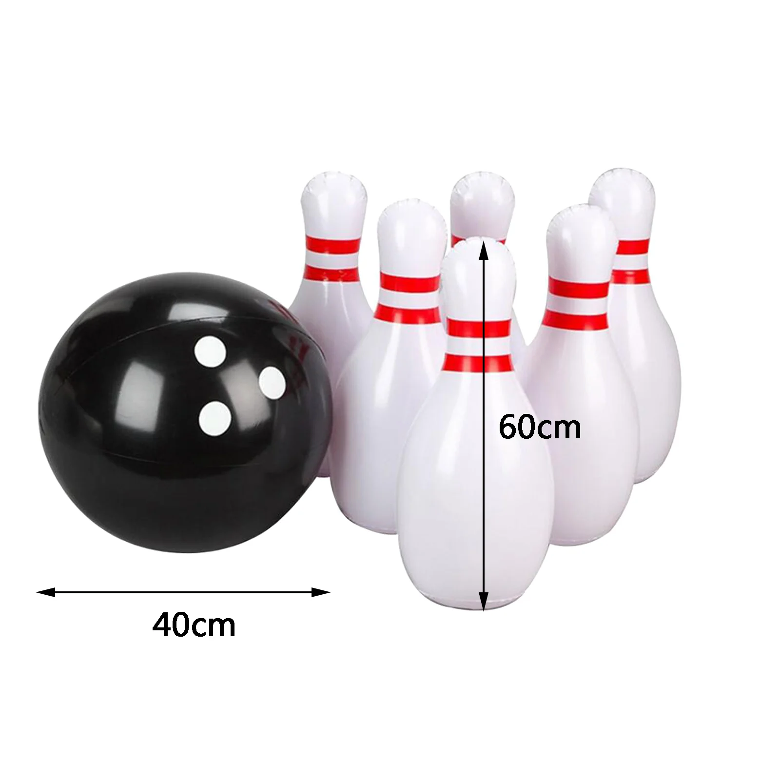 Giant Inflatable Bowling Set for Kids Outdoor Lawn Yard Games for Family Together Jumbo 24