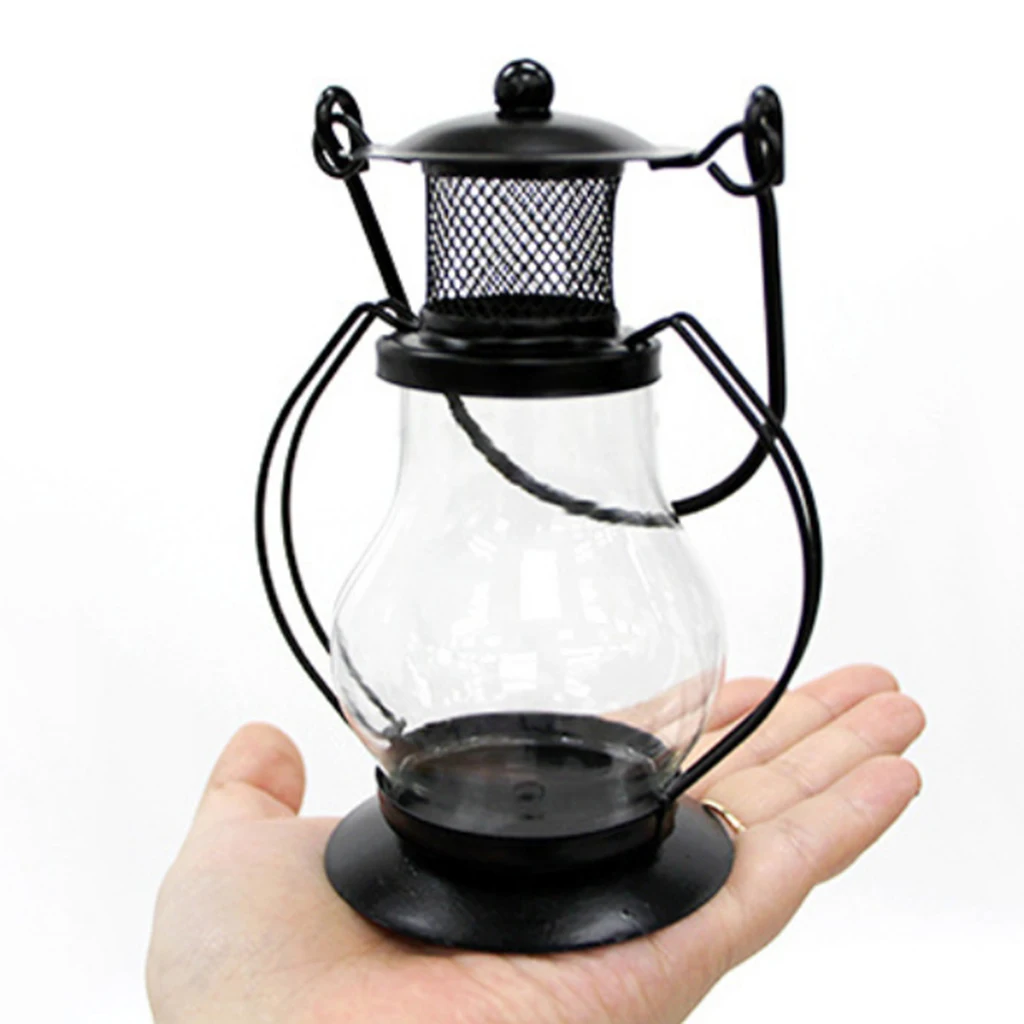 2-in-1 Camping Lantern Tent Light - Portable Waterproof Tent Hanging Lantern for Candles, Retractable Hook, Removable Lampshade