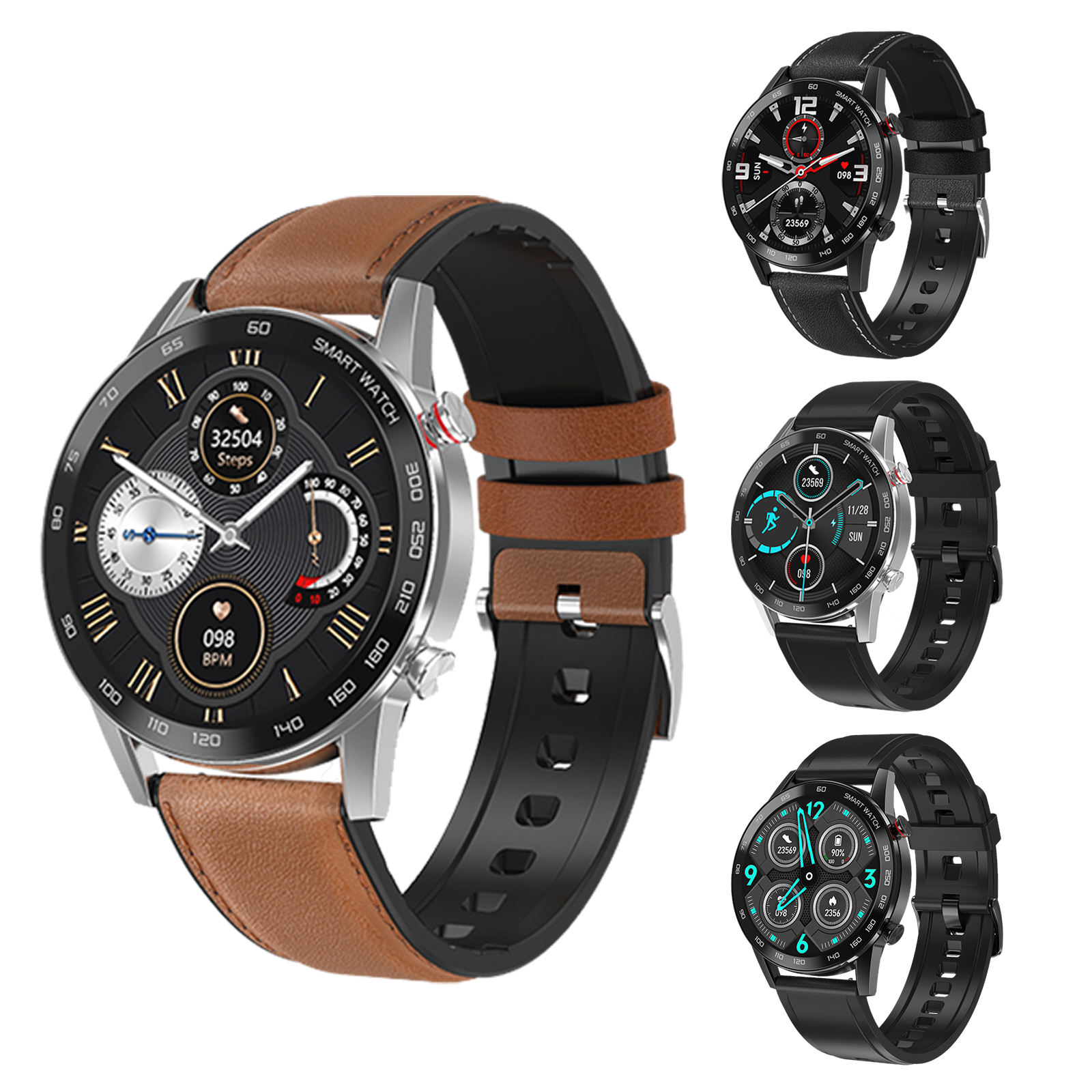 Smart Sports Watch Step Counter Built-in Sports Apps Fitness Tracker Smartwatch for Men Women