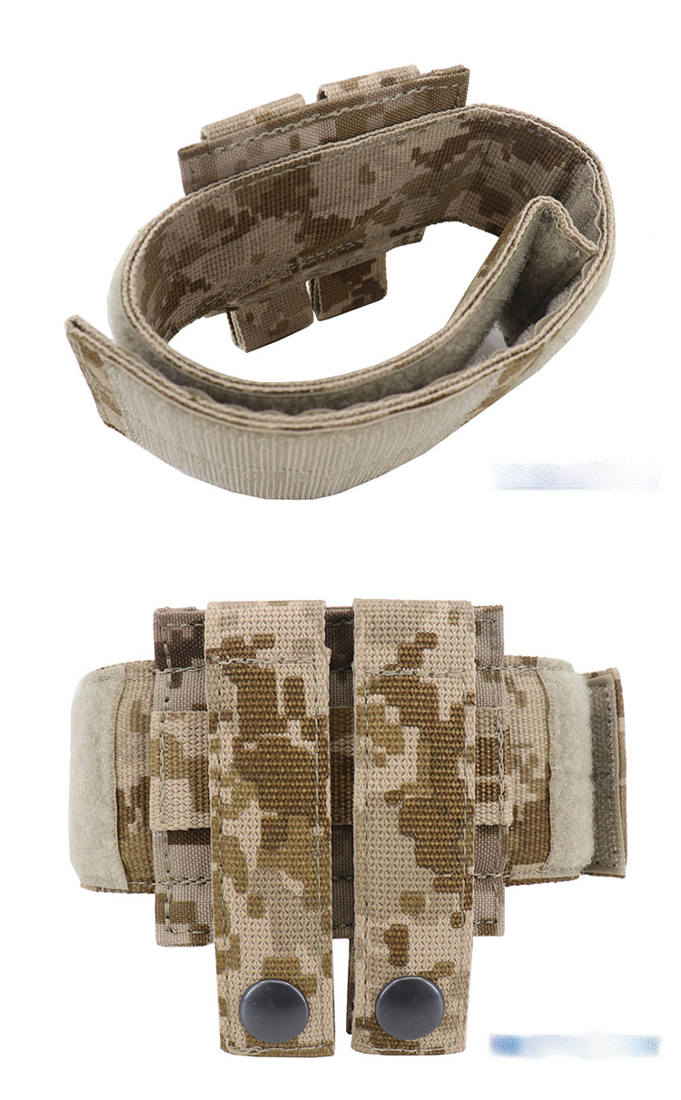 Fester Gurthalter Taktischer Verband Molle-Haltegurt Inklusive Geflochtene & Klettverschluss-Version Werkzeugring Outdoor Kampf Jagd – Detail 8