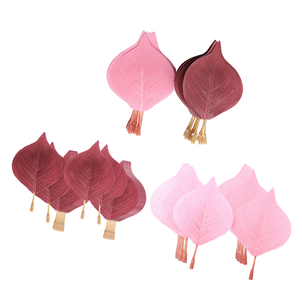 Wholesale 50x Fake Leaves For DIY Valentine Bouquet Making Decor Accessory