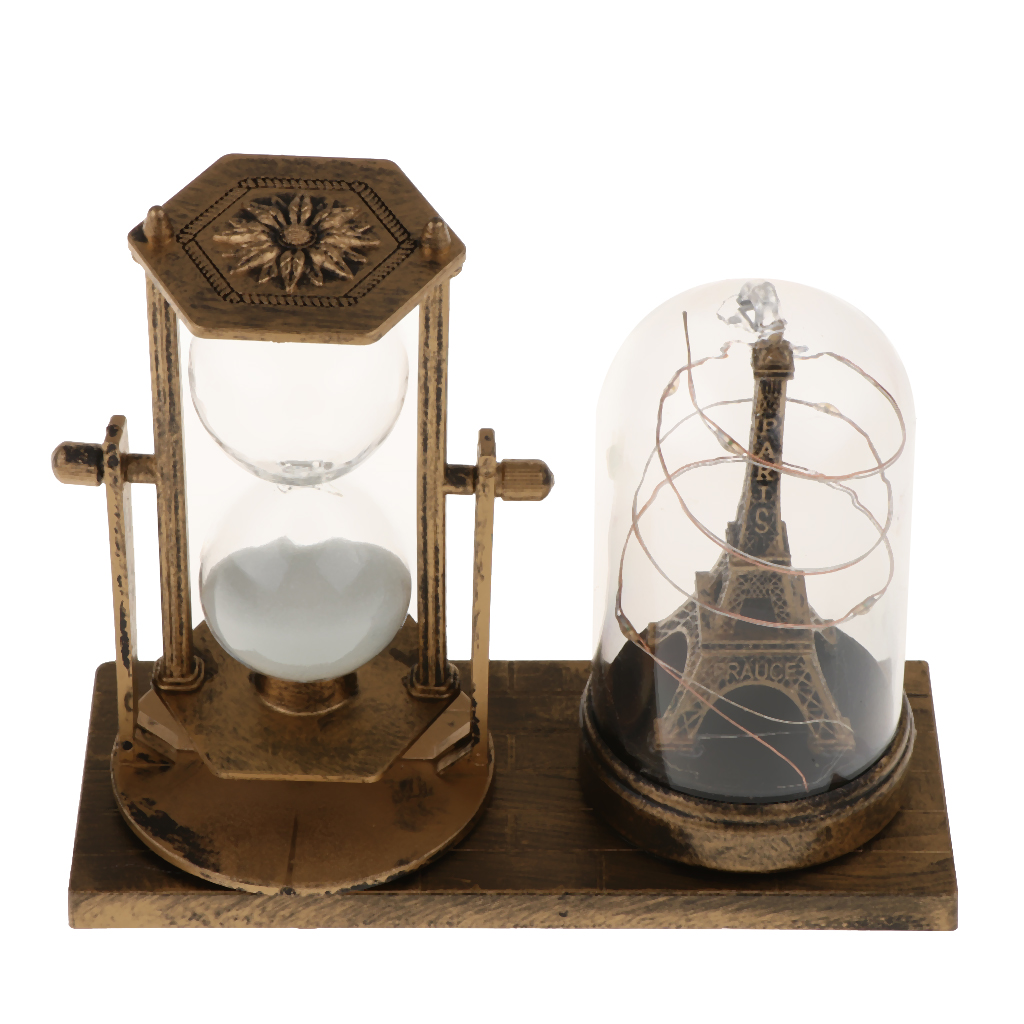 Hourglass Sand Timers - Combination of Tower and Sand Hourglass Decorative Ornament Art Crafts Housewarming Gift