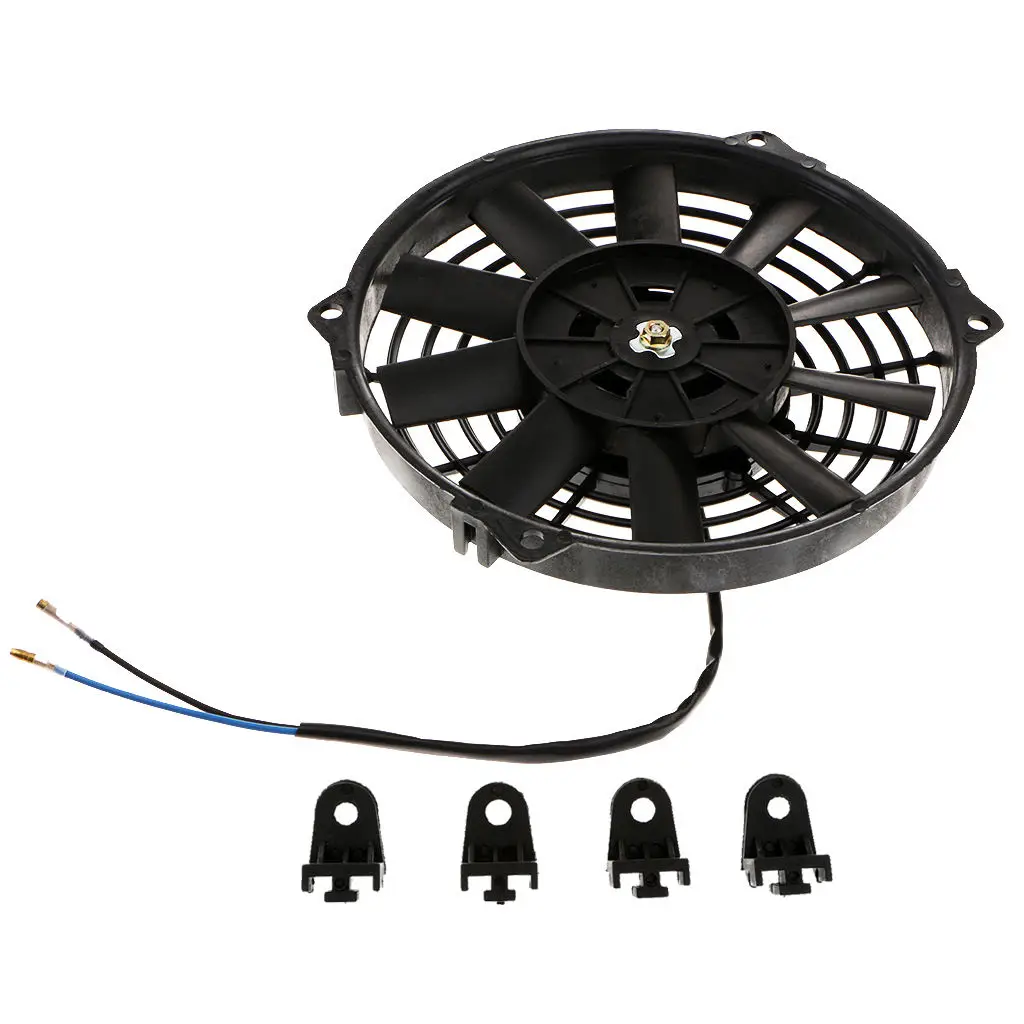 Car Automobiles Trucks Vehicles Electric Radiator Cooling Fan 80W 12V Large Air Volume and Low Noise 3 Sizes