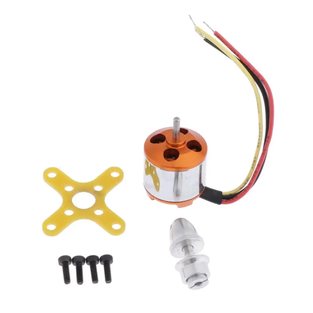 A1510 2200kv Brushless Outrunner Motor 13T for RC Aircraft KK Quadcopter Racing Drone