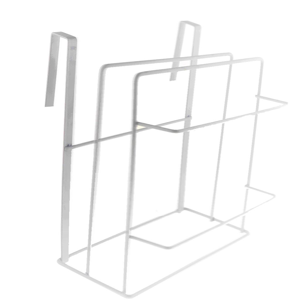 Under Cabinet Cutting Board Towel Storage Rack Multi-functional Kitchen Hook, Over Door Hanger Board Towel Organizer