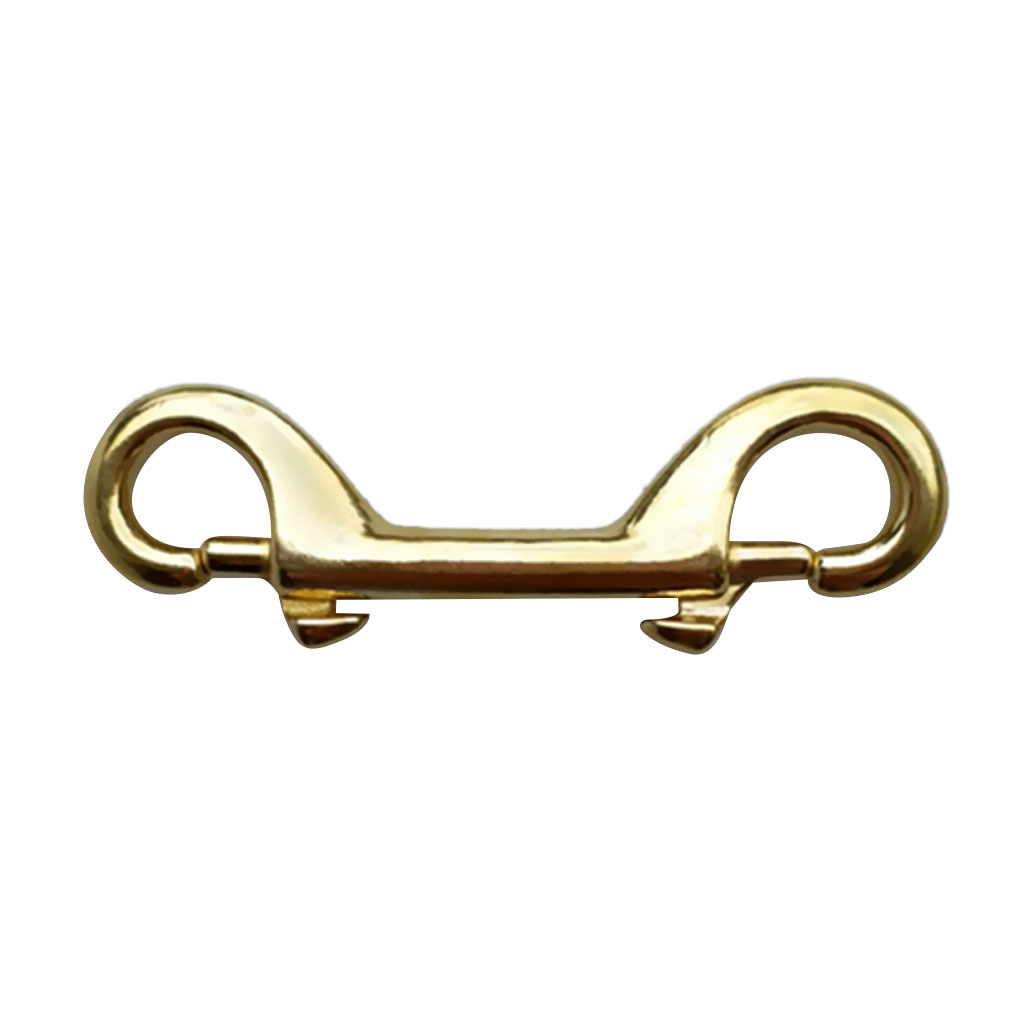 High Strength Gold Brass Scuba Diving Snorkeling Double Ended Bolt Snap Clip Hook Gear Attachment