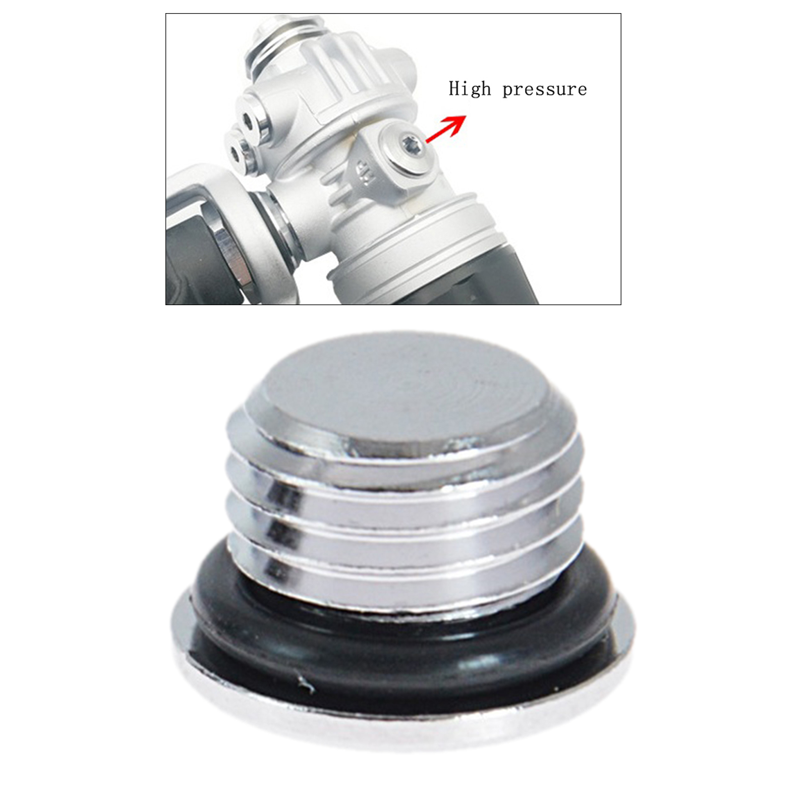 Scuba Diving Regulator Port Plug Low Pressure High Pressure - 3/8