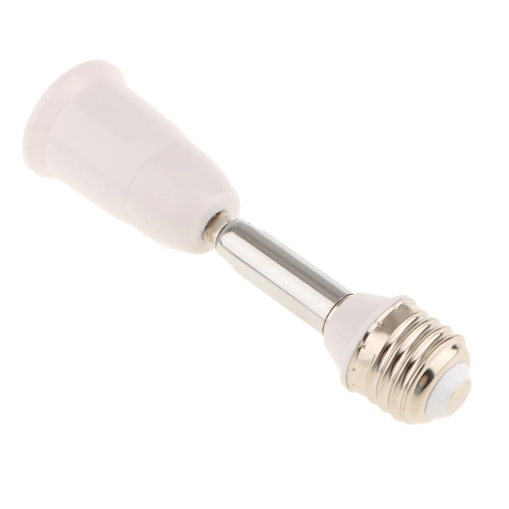 E27 to E27/E26 to E26 Flexible Extension Light Socket Adapter Convertor Light Bulb Holder Converter Base Universal Swivel Joint