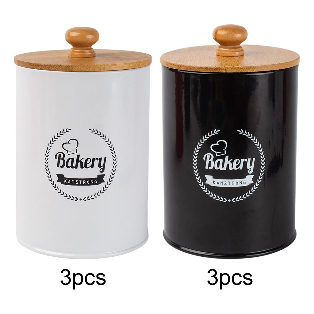 Canisters Set of 3 Onions Garlic Container Storage Bins Metal Box Kitchen Organizer