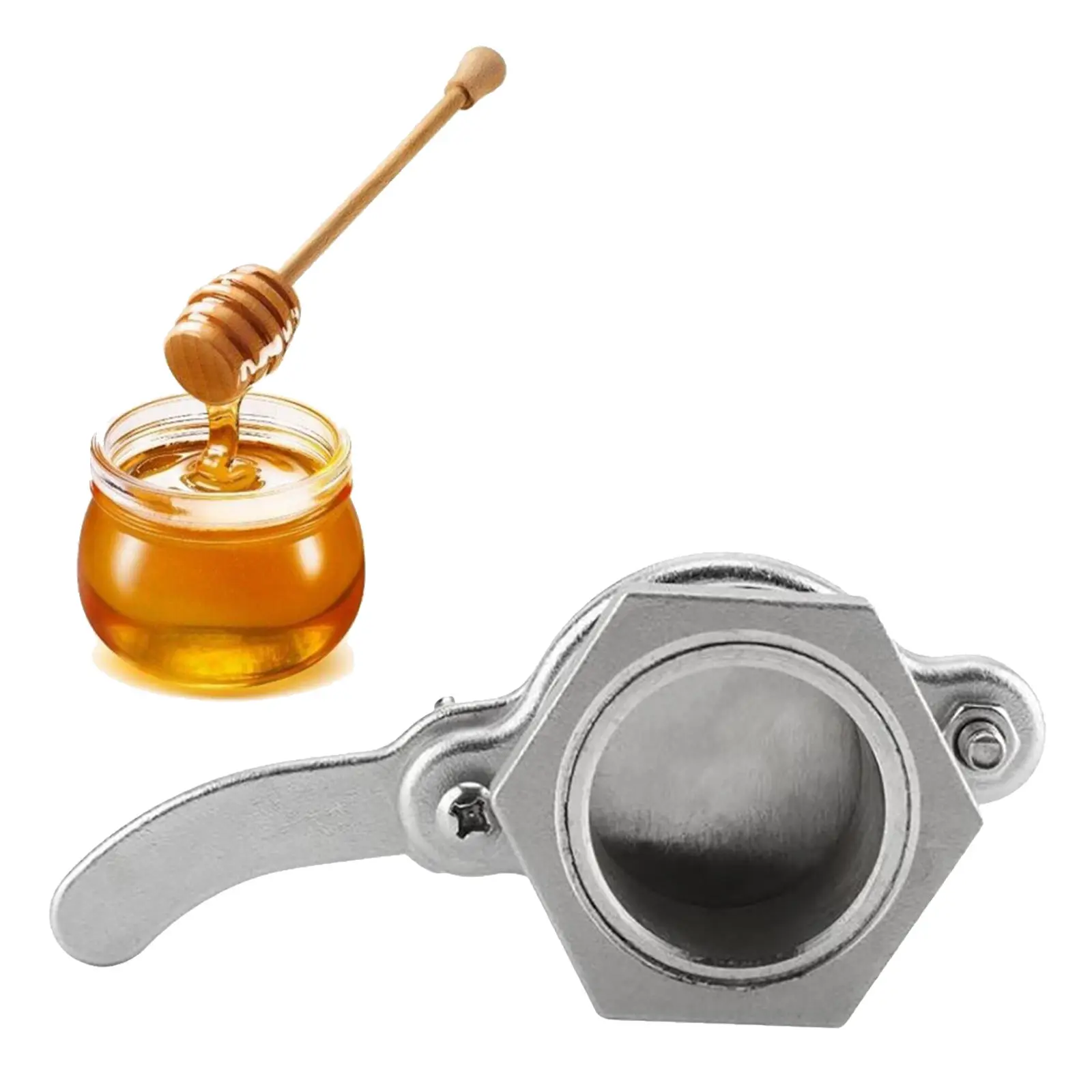 Honey Gate Valve Honey Extractor,Honey Tap Tool,Food Grade Stainless Steel Honey Shake Machine,Honey Gate Valve,Beekeeping Tool