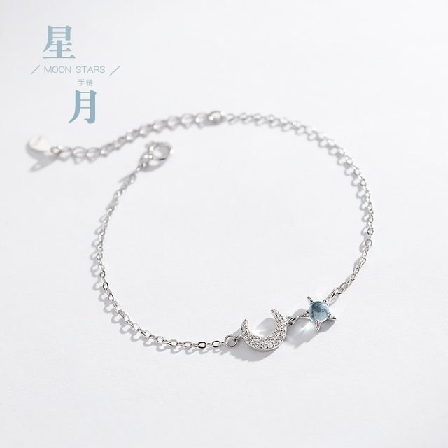 Personality Ladies shops Bracelet Star Moon