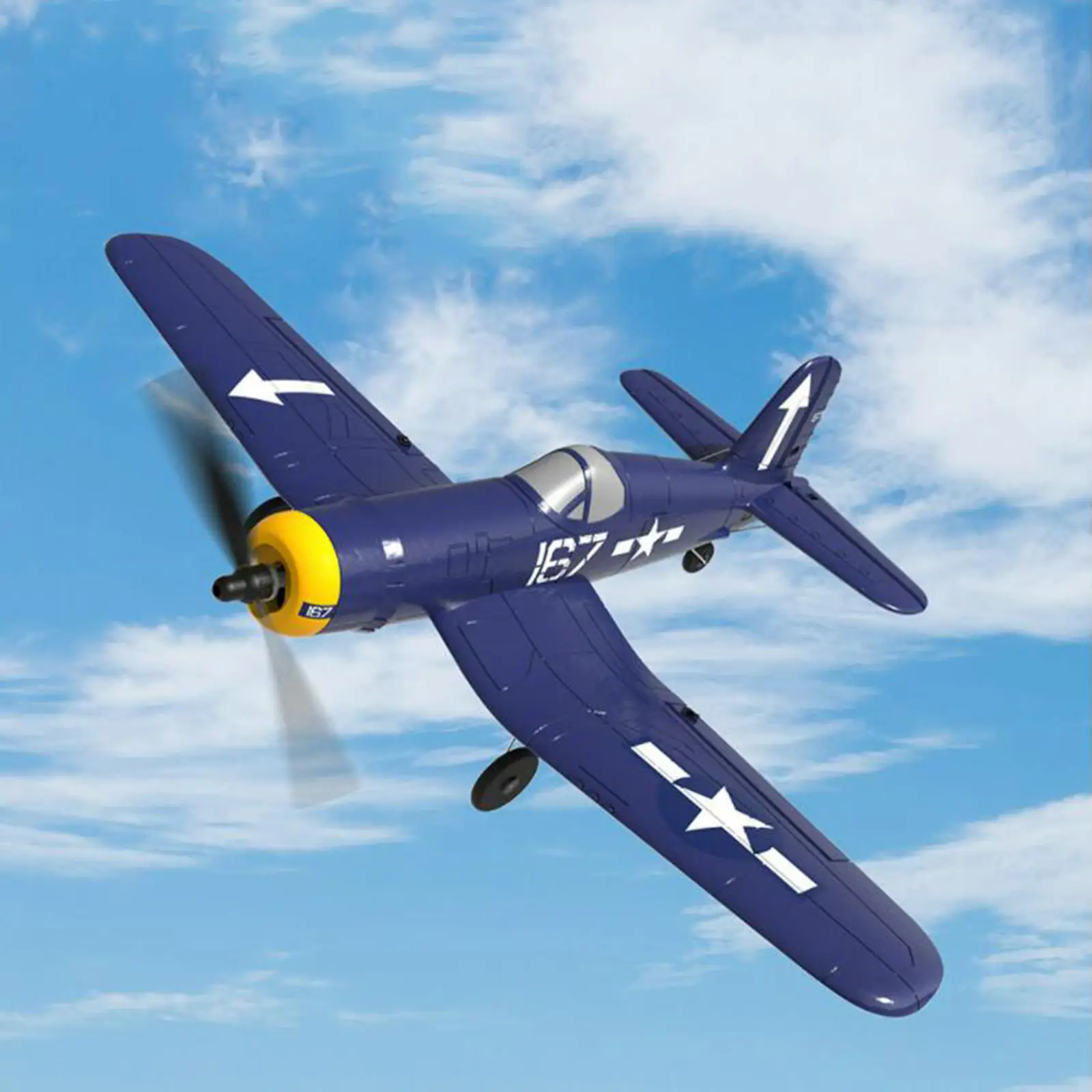 RC Aircraft Carrier F4U 761-8 400mm EPP One-Key Aerobic RC Airplane RC Plane with GHz 4CH Remote Control Aircraft models