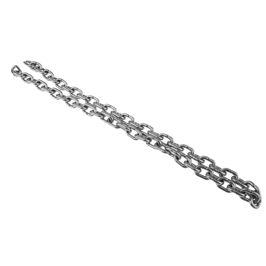 6mm 8mm Link Size Stainless Steel Anchor Chain By 950MM Long For Marine Boats