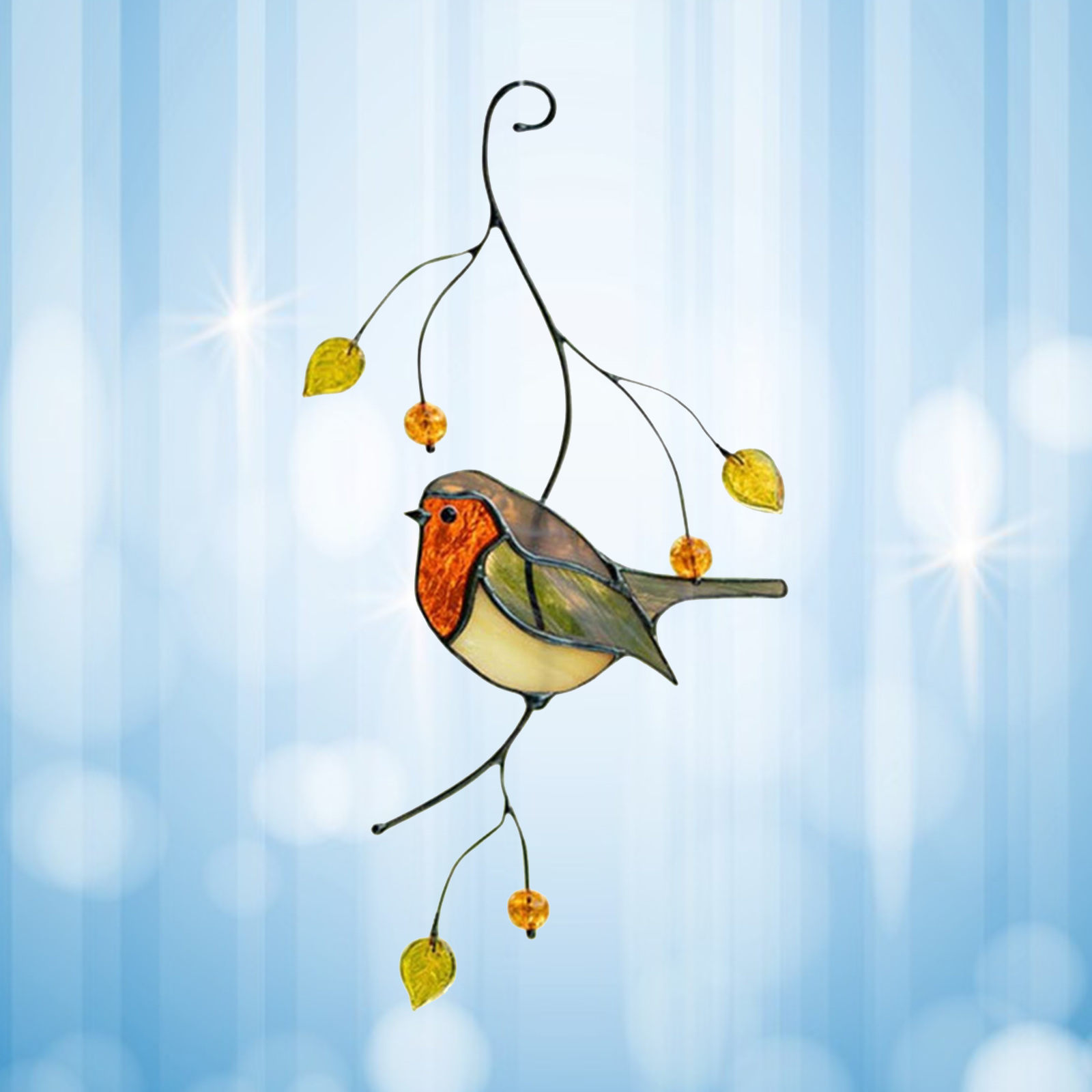 Premium Metal Keepsake Ornament Birds  Window Tree ing Pendant Home Decoration Party Accessories