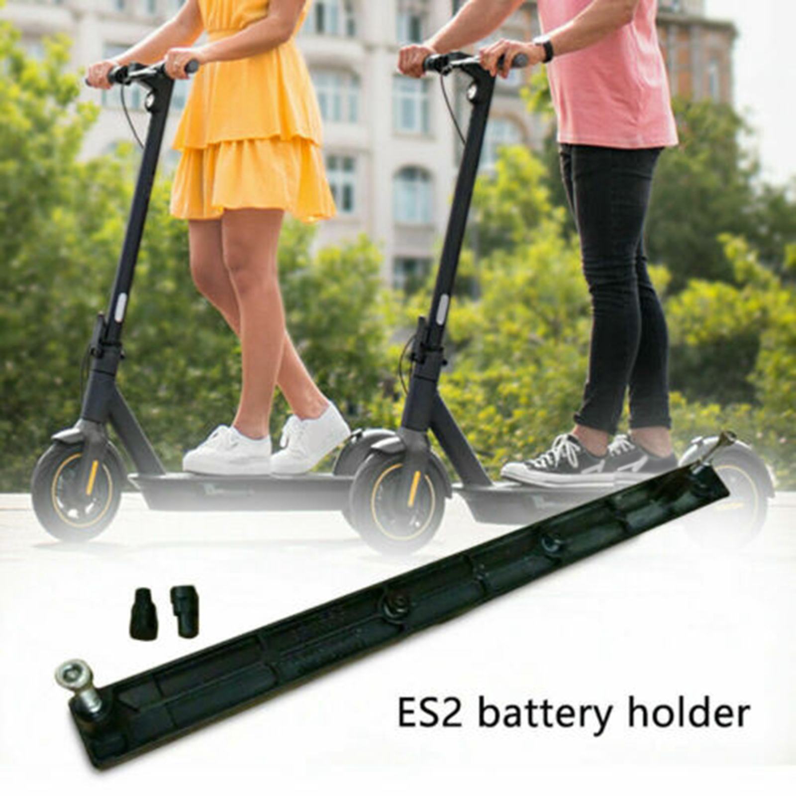 External Battery Mounting Bracket Holder Rail Guide for Ninebot ES2 ES4 Electric Scooter Accessories with Screws