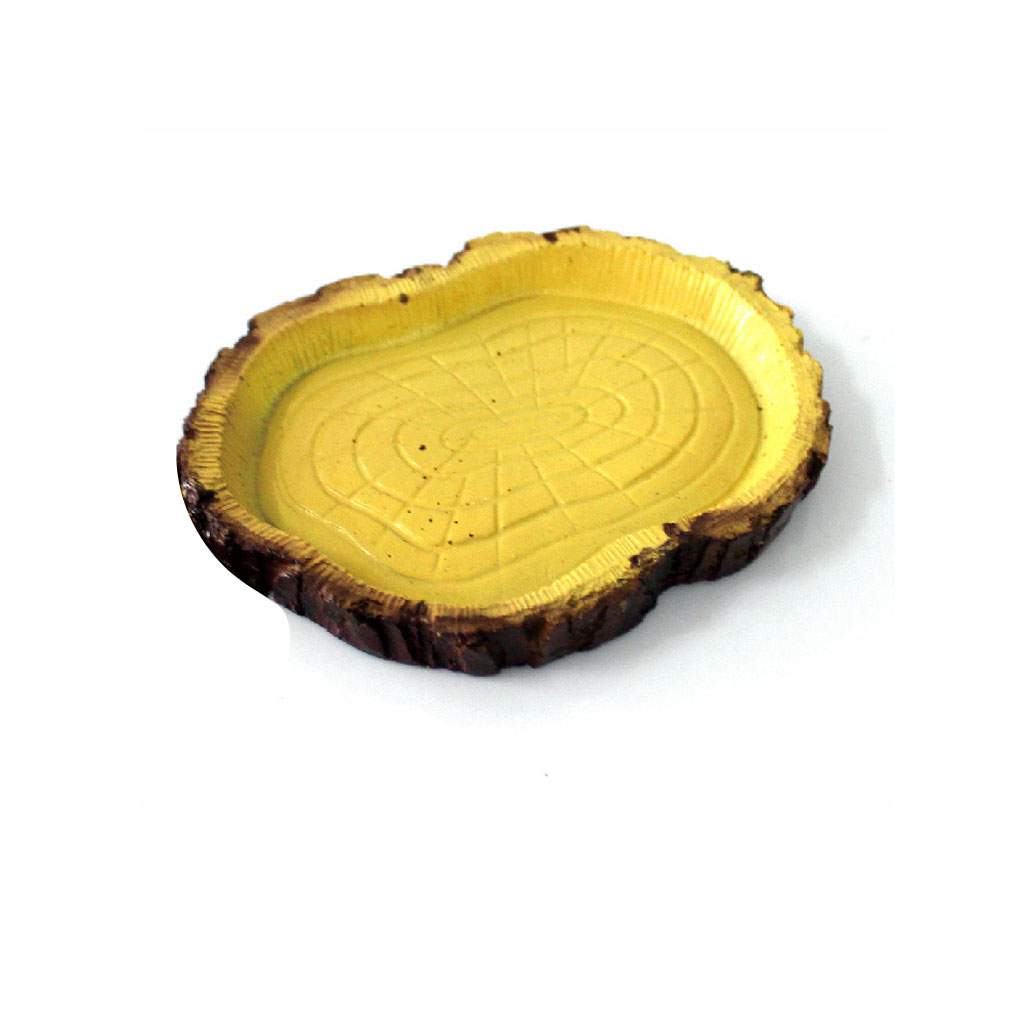 Reptile Food Bowl, Water Dish,Turtle Feeder, Feeding Dish, Food Container - Resin