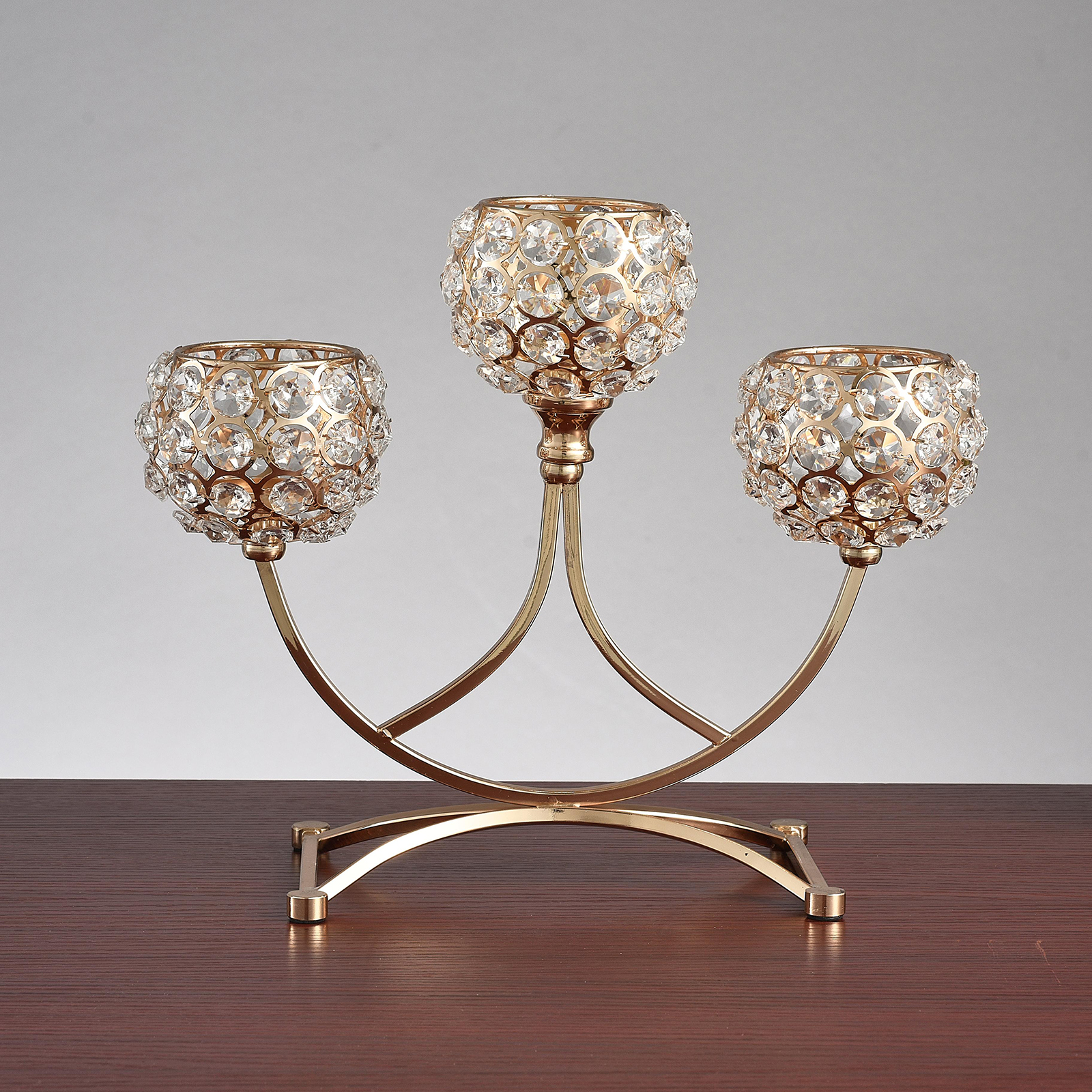 Modern Candle Holder 3-Arm Candelabra Wedding Party Centerpiece Ornaments