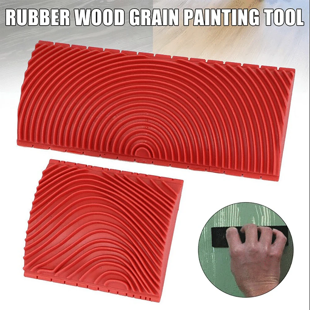 Wood Graining Tools DIY Household Products Woodworking Tools Supplies Painting Tool Accessories Red Roller Brush cleaning paint brushes