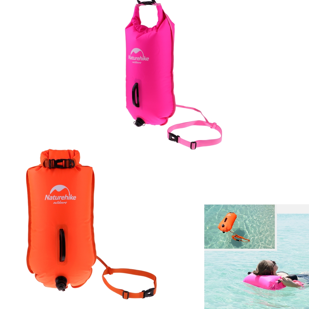 Waterproof Floating Swim Buoy for Open Water Swimming Kayaking Snorkeling   Bag Surfing Training Snorkeling Inflatable