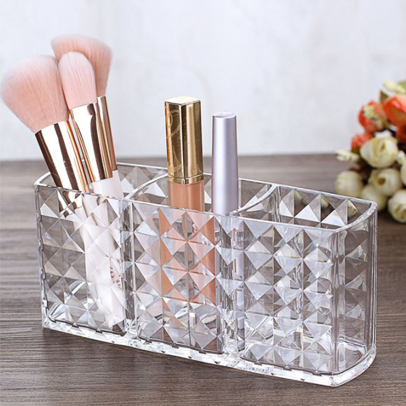 Acrylic Cosmetic Storage Box Makeup Brush Holder Organizer Lipstick Eyebrow Pencil Bathroom Storage Display Stand Diamond 19 Acrylic Cosmetic Storage Box Makeup Brush Holder Organizer Lipstick Eyebrow Pencil Bathroom Storage Display Stand Diamond