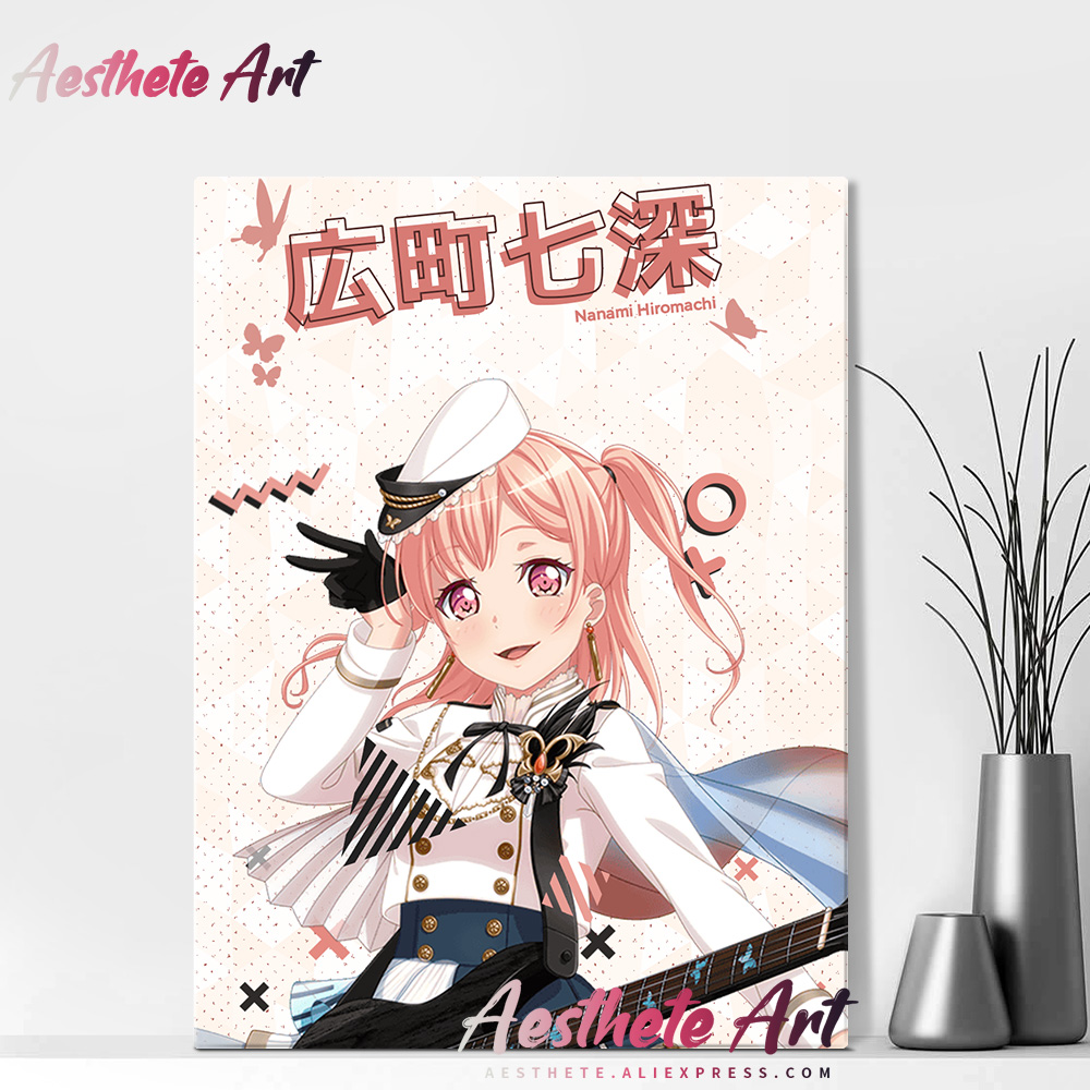 Hiromachi Nanami BanG Dream! Anime Home Decor Canvas Painting Wall Pictures  Living Room Manga Decoration Art Posters Prints|Painting & Calligraphy| -  AliExpress