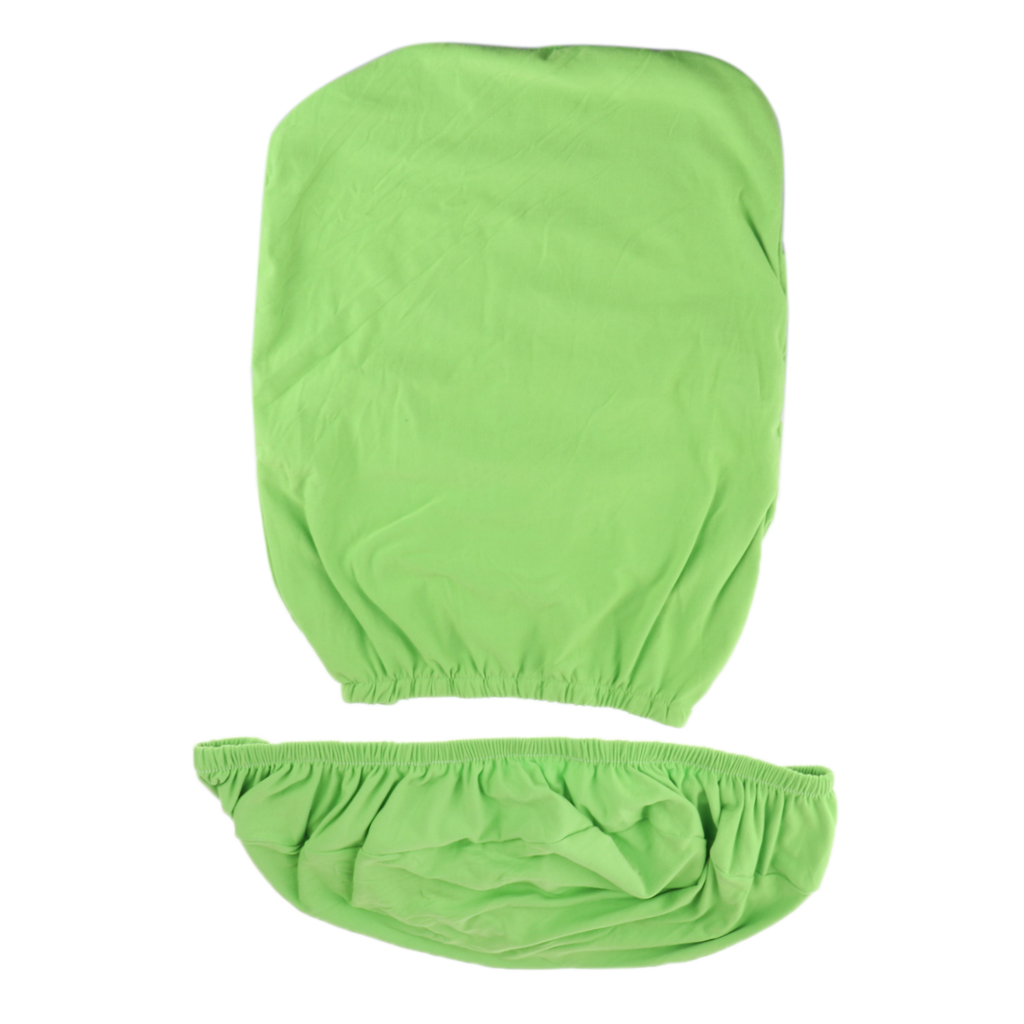 Solid Color Stretchy Computer Chair Slipcover Cover Protector Split Design for Home Office Shop Cafe Use