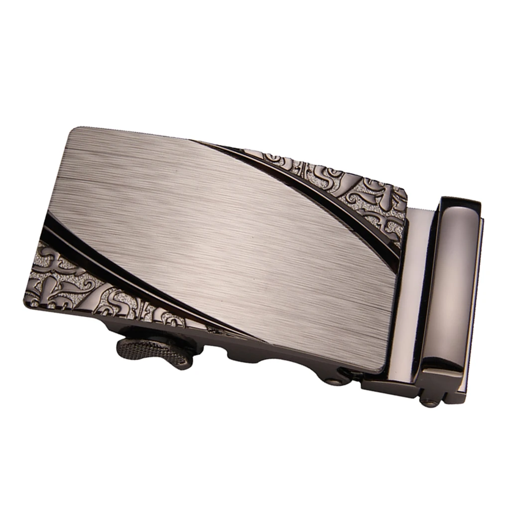 Mens Ratchet Belt Buckle, Automatic Slide Buckle For Belt Strap 35mm