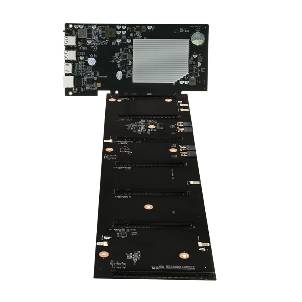 マイニング マザーボード (6 GPU) Mining Motherboard ETH-HSW2 Mining Motherboard 70mm Spacing 6 GPU PCIEX16 DDR3