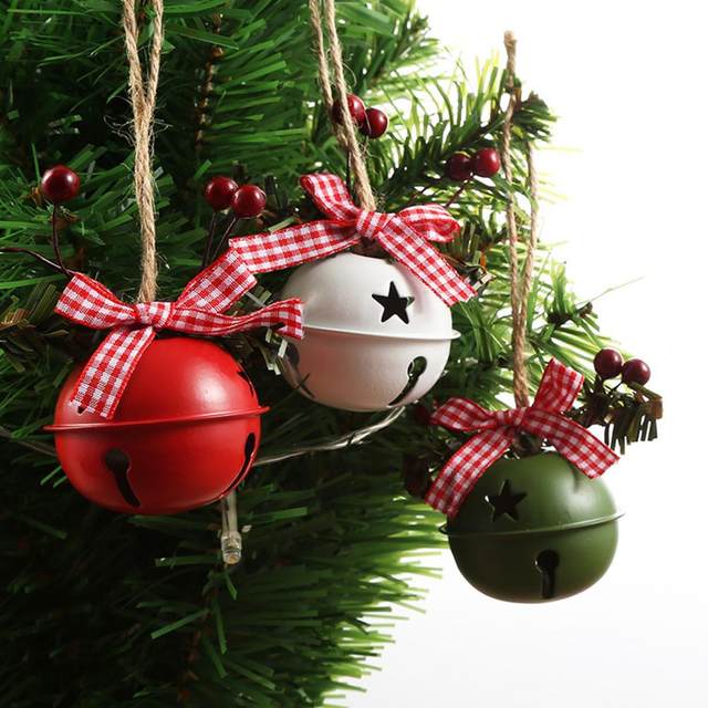 NOLITOY 2 Pçs Sinos De Natal De Ferro Pequenos Jingle Bells Artesanato  Cabides Jingle Bell Sinos De Natal Decorações Decorações De Casa Para Casa