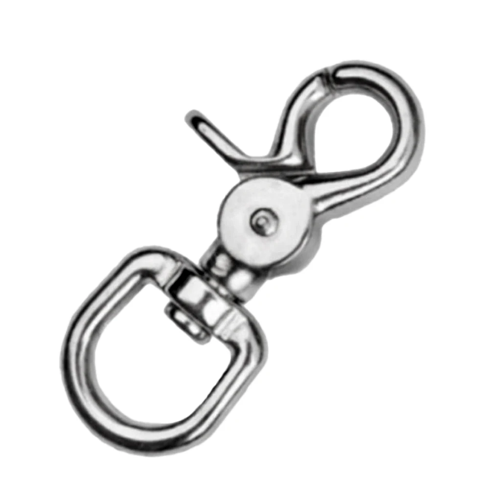 Swivel Eye Clasps Clip Fastener Spring Snap Buckle Hook Keychain Locking Carabiner Hardware