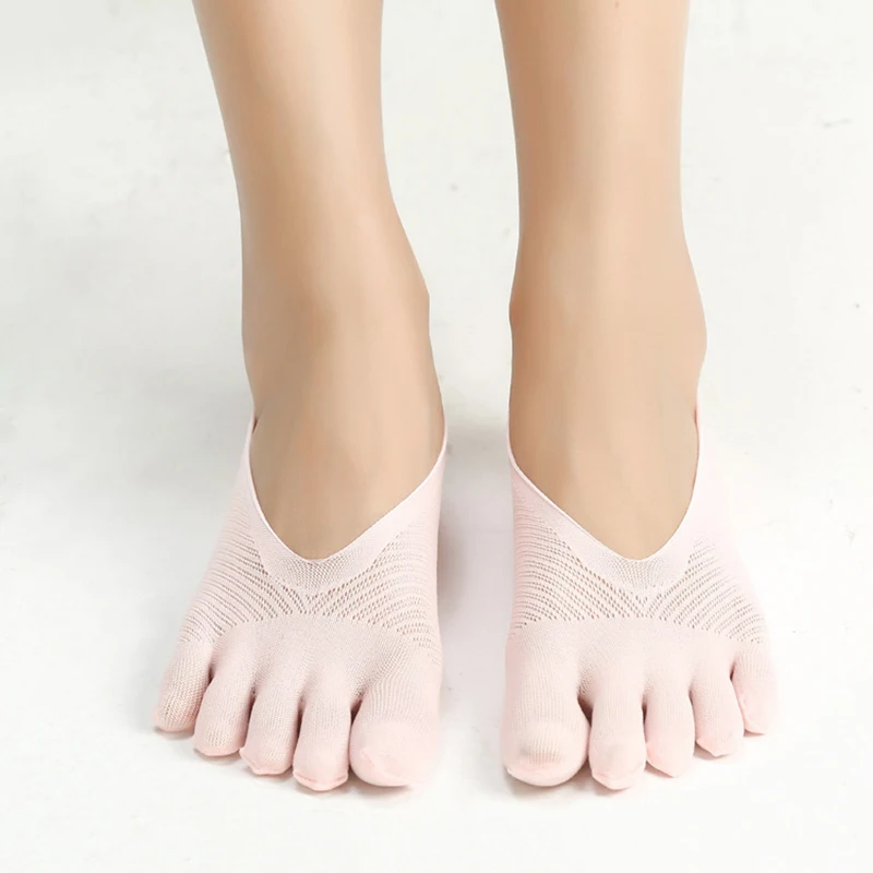 Orthopédique Compression Chaussettes Femmes Anti-Dérapant Toe Socks Low Cut Liner Court Chaussettes