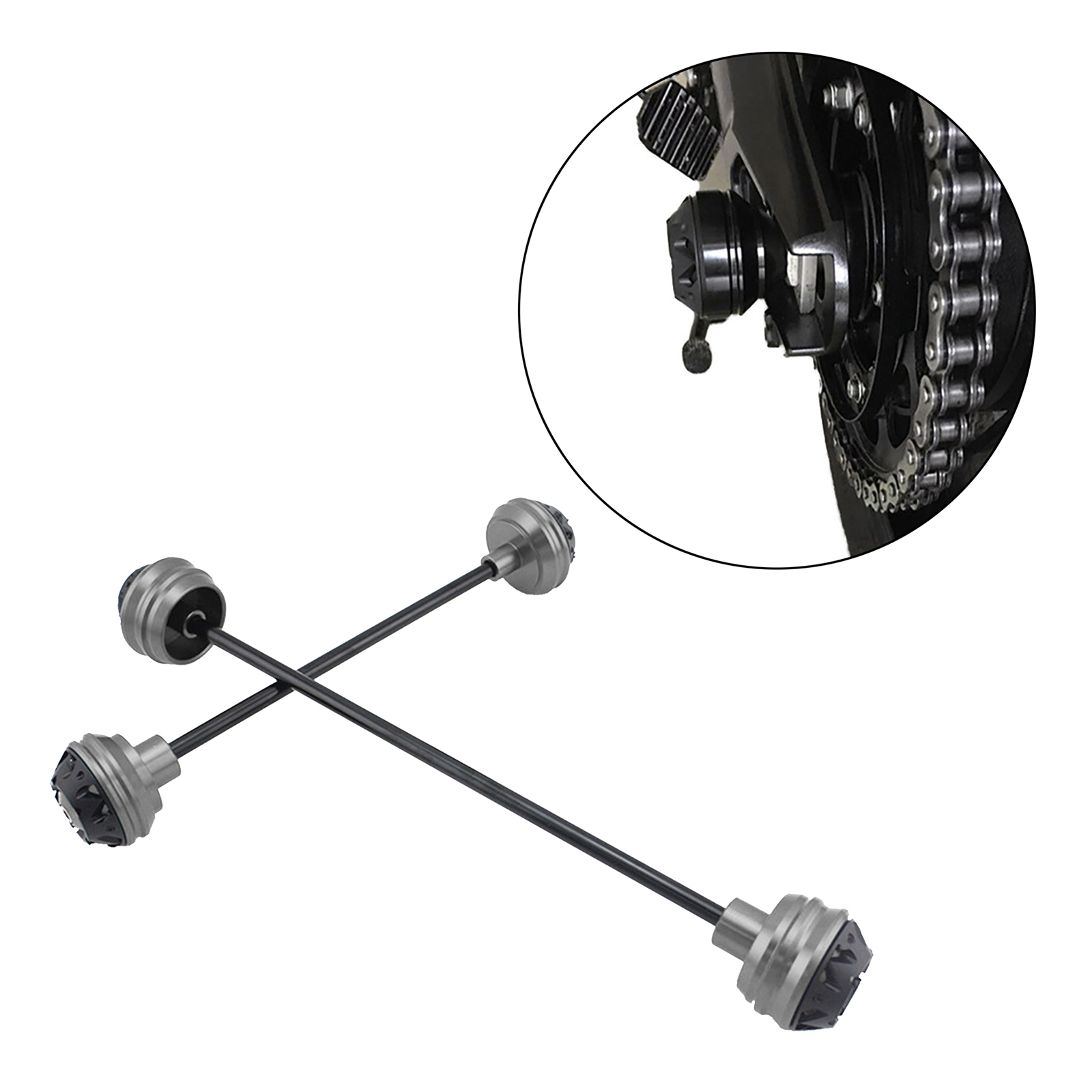 Aluminum Alloy Motorcycle Wheel Fork Axle Frame Sliders for BMW HP4 S1000RR S1000R 2009-2016