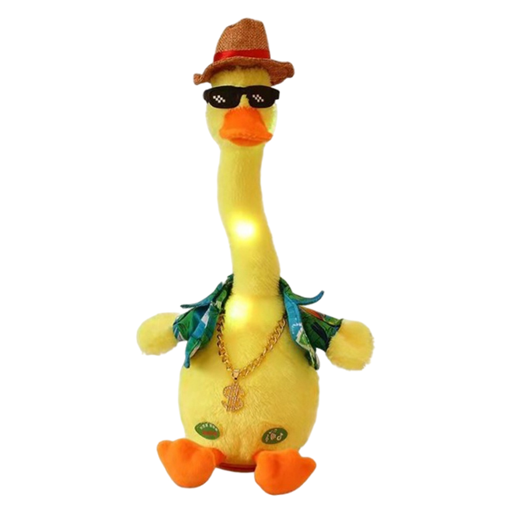 1pc Adorable Talking Duck Toy Stuffed Learn Tongue Duck Gifts for Kids