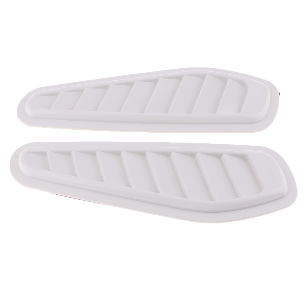 2Pcs Car Decorative Air Flow Intake Hood Scoop Bonnet Vent Cover Trim