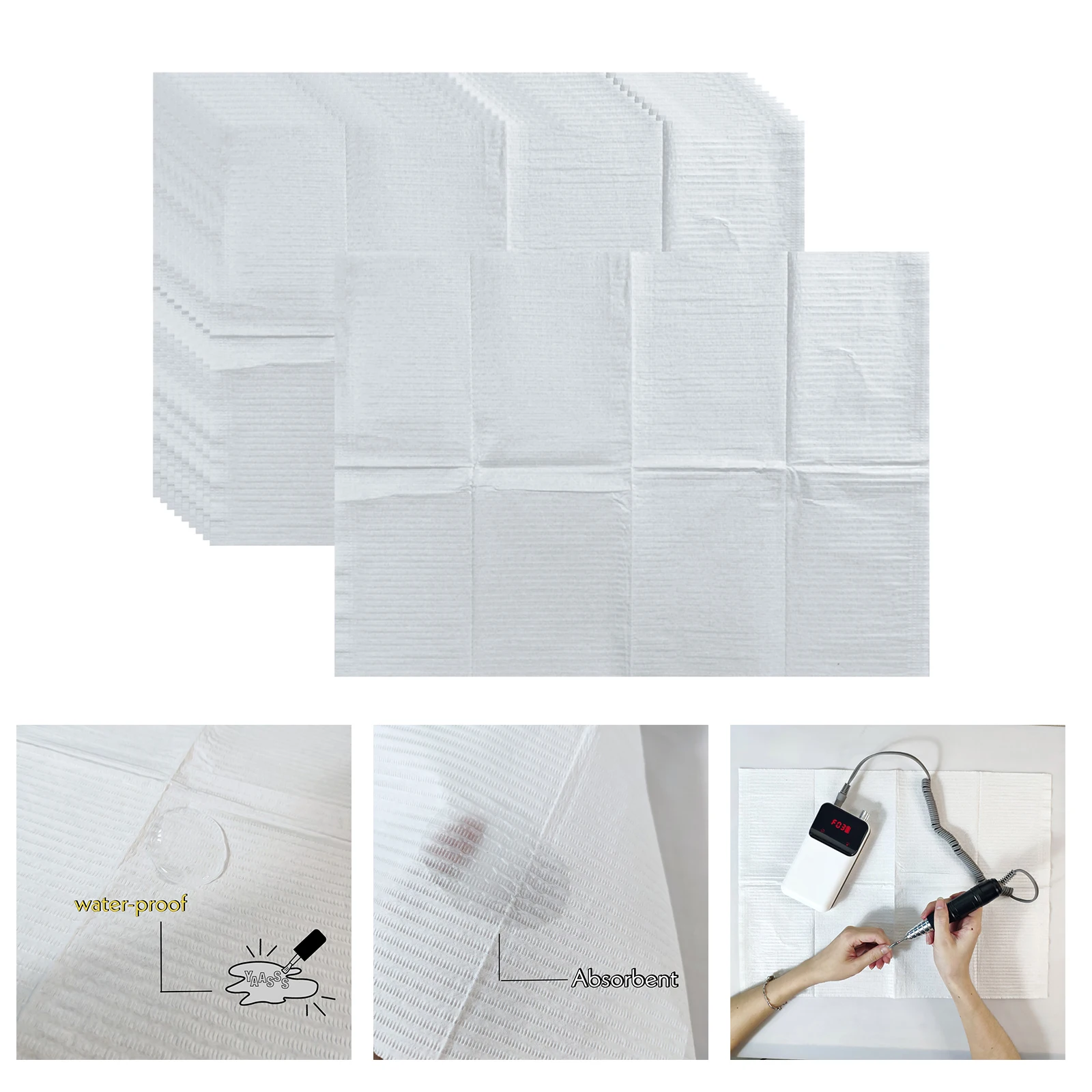 Durable Disposable Nail Art Paper Cleaning Pad Waterproof for Beauty Salon Made of Premium Materials