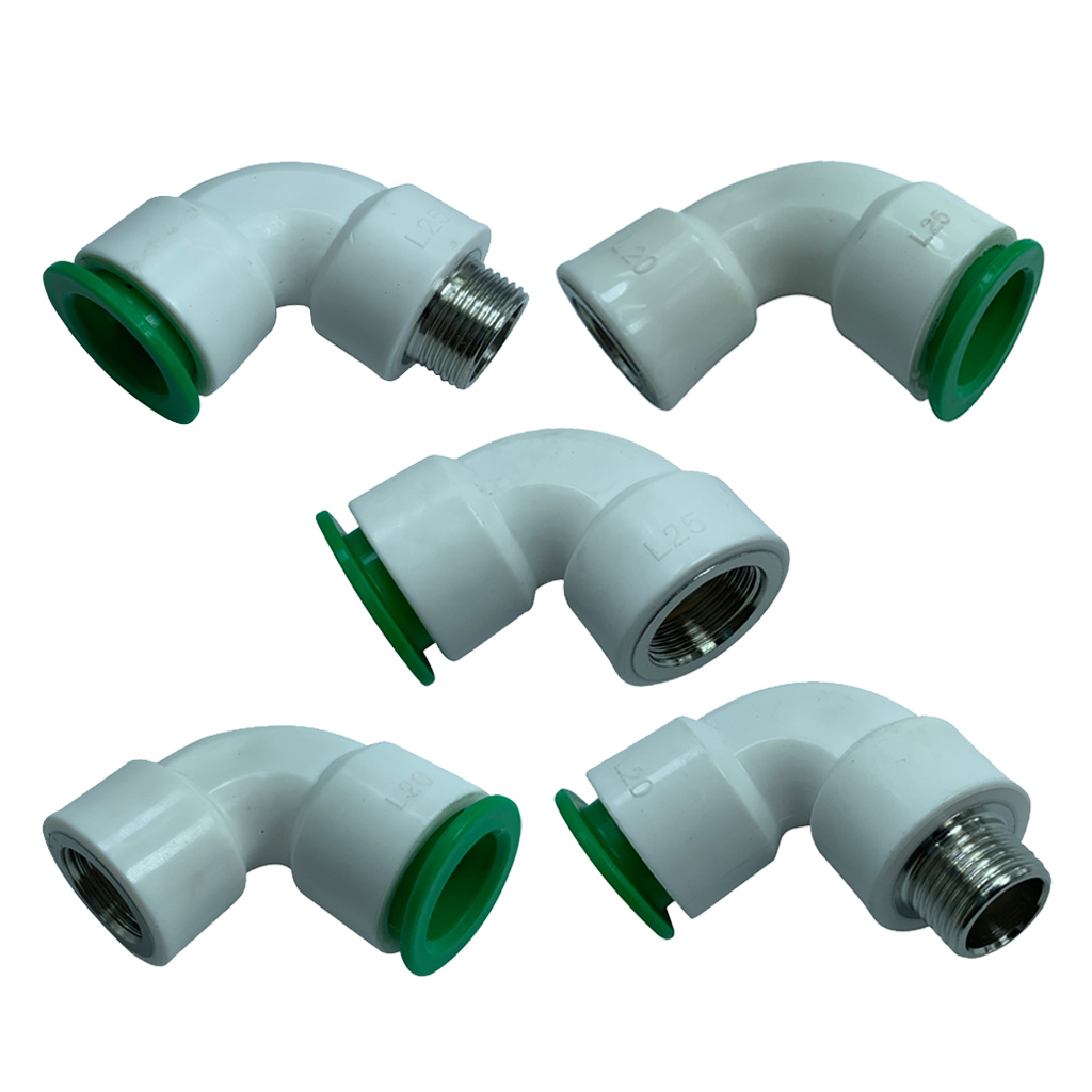 1pc PPR Tube Fittings Bending Quick Connector Plumbing Water Pipe Adapter