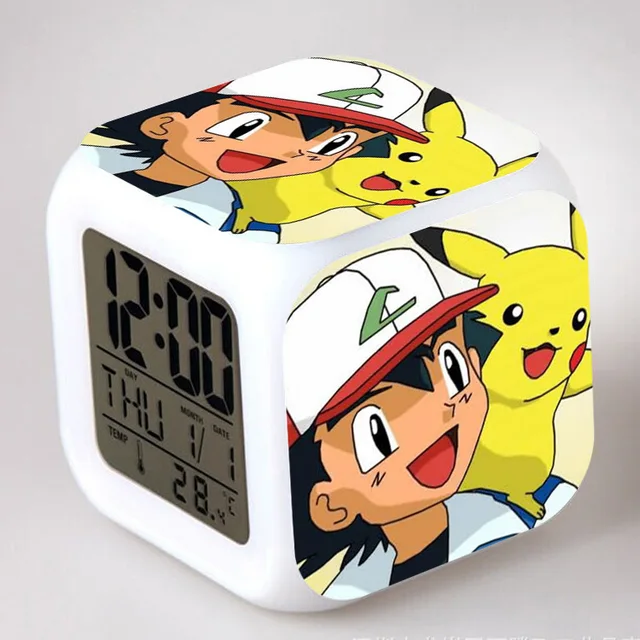 Réveil Pokemon Pikachu Pour Enfants, Horloge De Bureau Mignonne, Dessin  Animé, Décoration De La Maison, Cadeau Pour Enfant - Fantasy Figurines -  AliExpress