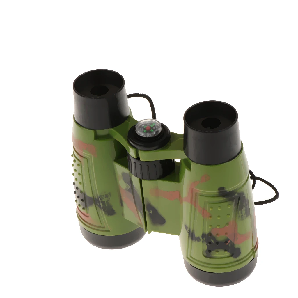 6x30 Kid Binoculars Telescope Science Lens Toy Explorer Magnifier For Bird Watching Outdoor Camping Detective Pretend Game Gift