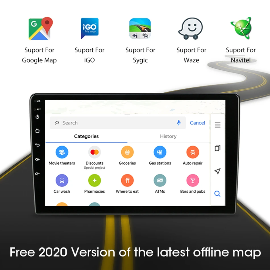 JMCQ-Radio multimedia con GPS para coche, reproductor de vídeo con Android 11, 2Din, sistema estéreo, Carplay, para Hyundai Solaris 1 Accent 2010-2016