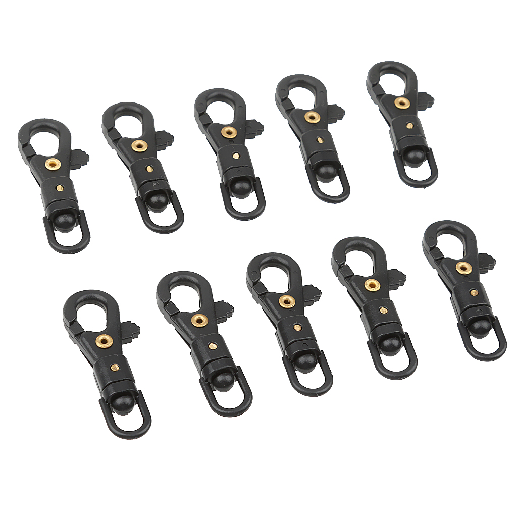 10pcs Plastic Swivel Snap Hook for Weave Paracord Lanyard Buckles Backpack