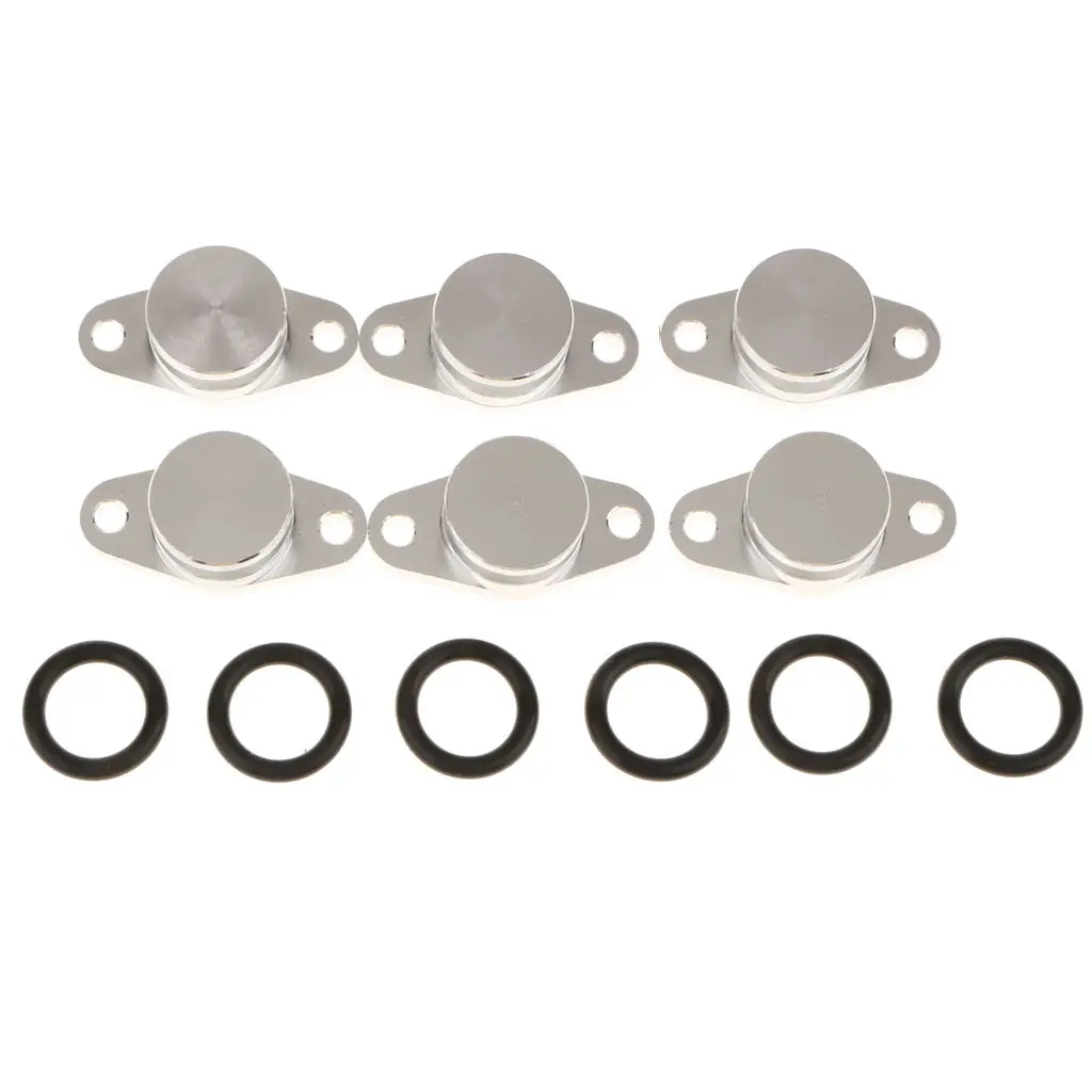 6 Pieces 22mm Swirl Flap Blanking Bungs Gasket for BMW E46 320 330 E60 520
