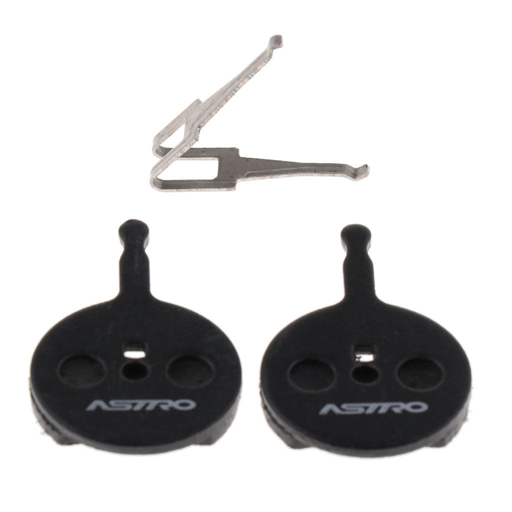 Bicycle Bike Disc Brake Pads with Resin Base and Metal Plate for MTB BMX Bikes