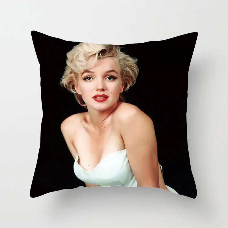 set of 2 sofa pillow covers American actress Marilyn Monroe cushion