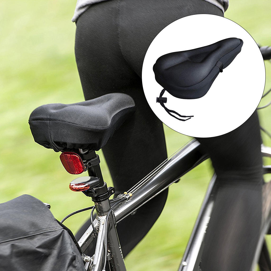 Title 2, Bike Seat Cover Bicycle Padding 3D Soft Gel Sad...