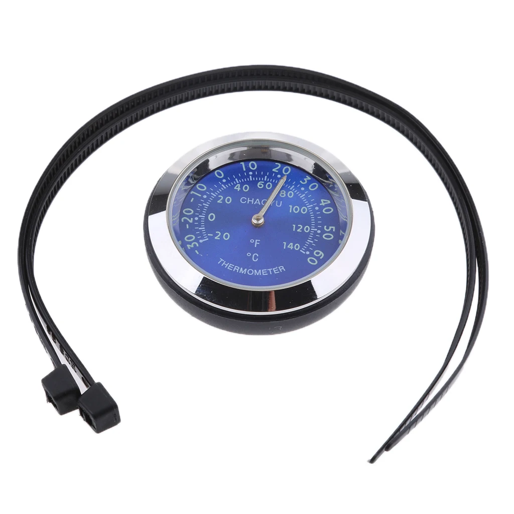 Universal Motorcycle Bike Dial Handlebar Clock/Thermometer/Hygrometer
