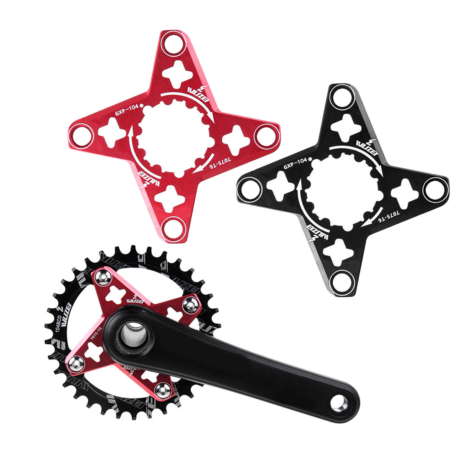 MTB Bike Crank GXP to BCD 104MM Spider Adapter for MC-018 Eagle GX XX1 X0 X1X9 X01Crank Crankst GXP to 104BCD Chainring